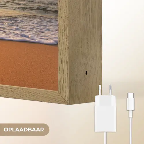 Strand - Zonsondergang - Zee - Wolken - Horizon Light Box met batterij (Wandlamp) middel -USP_websiteoplaadbaarNL
