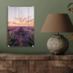 Landschap - Lavendelveld - Paars plexiglas 5mm klein -sfeer3