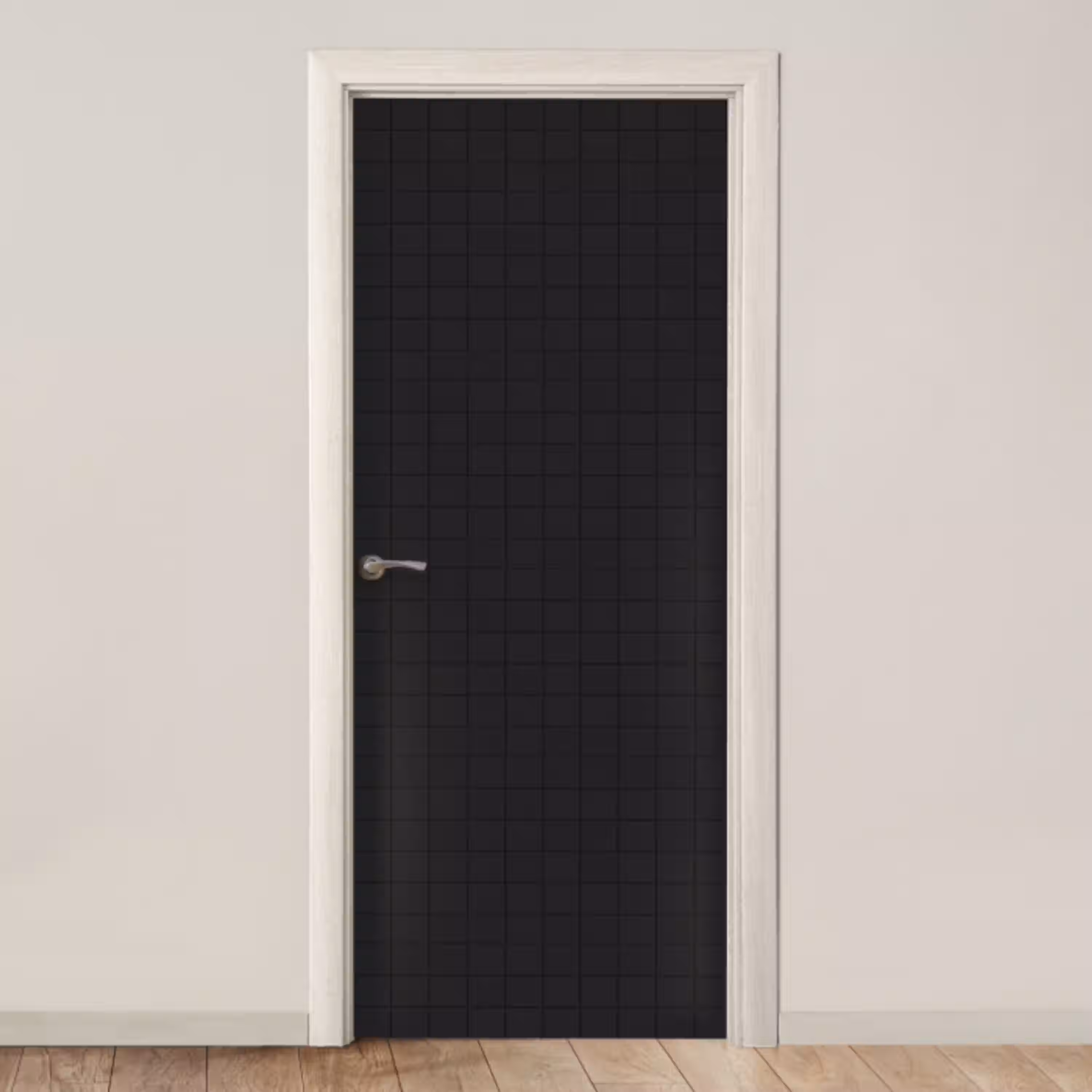 Tegels - Patroon - Mat - Zwart deurposter klein 289 -3d_beige