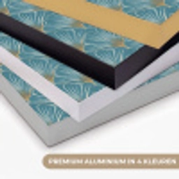 Symmetrisch - Patroon - Blauw Textielframe zwart klein 947 -USP_kleurenNL