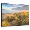 Gras - Duinen - Strand - Zomer Textielframe zwart klein -3d