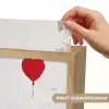 Ballon - Rood - Hart Light Box met kabel (Wandlamp) klein -USP_websiteprintNL