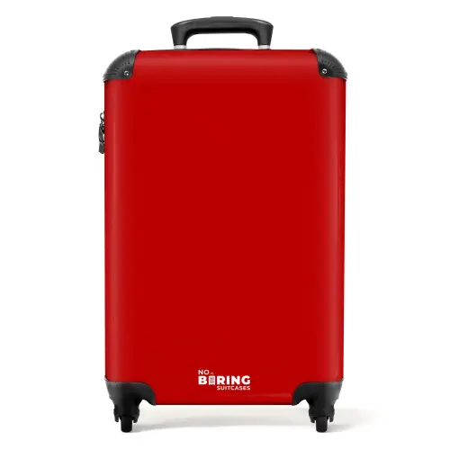 Karmijnrode tint NBS - Handbagage koffer - Kinderen Unisex middel -productfoto_recht