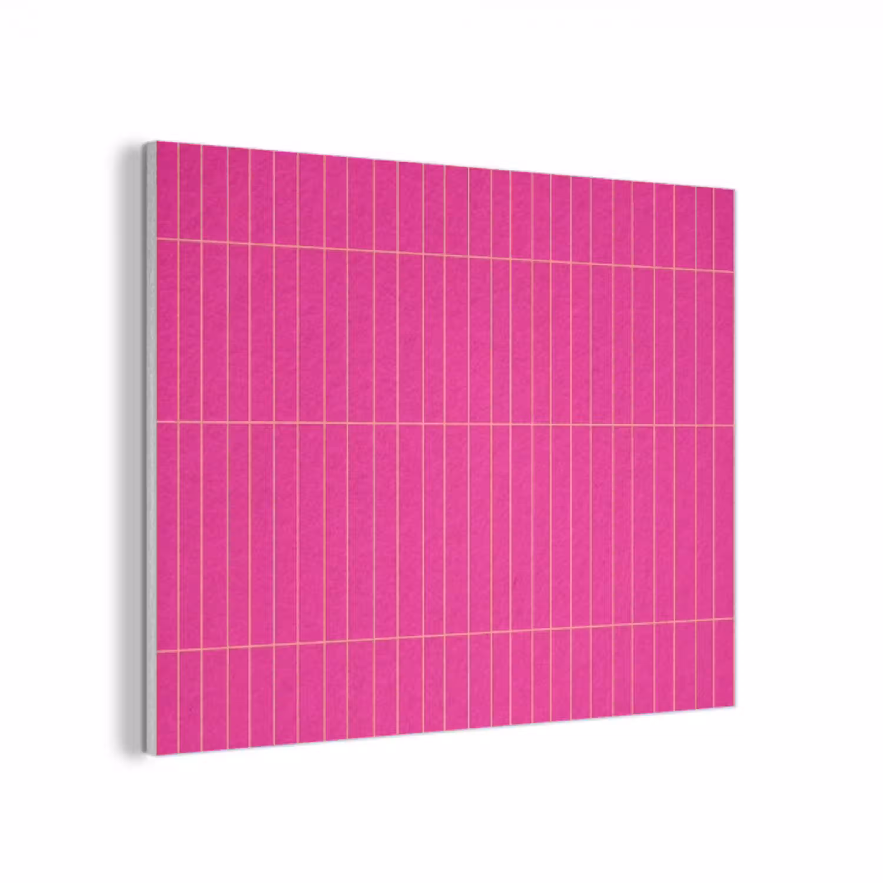 Patroon - Tegel - Magenta - Roze PET vilt klein 837 -3d