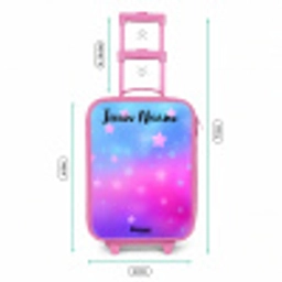 Sterren - Roze - Blauw Kinderkoffer - Roze klein -productfoto_formaten