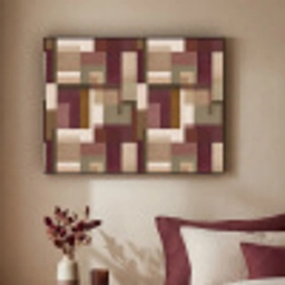 Modern - Geometrie - Kleurrijk Textielframe zwart klein 947 -sfeer1