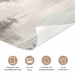 Landschap - Water - Natuur - Sepia deurposter klein -tcloseup_DE