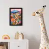 Witte bergtop - Modern - Kleurrijk fotolijst zwart zonder passe partout klein -usfeer4_kinderkamer