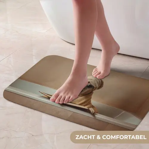 Bad - Hond - Boek - Zonnebril Badmat klein -USP_ZachtNL