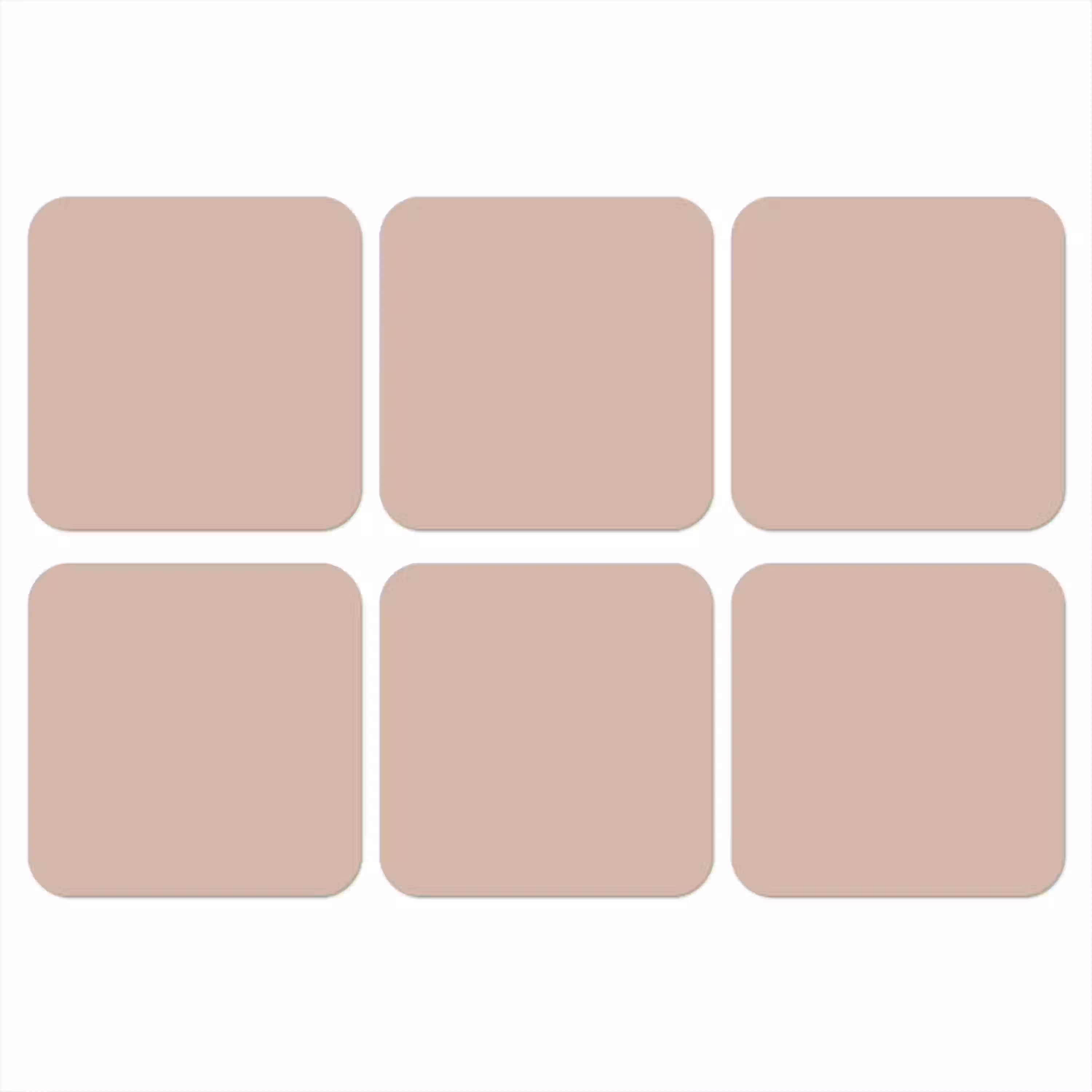 Soft - Clay - Nude onderzetter kurk middel 366 -3d