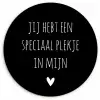 Een speciaal plekje in mijn hart - Quotes - Spreuken Wandcirkel kunststof plaat 5mm dik klein -3d