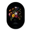 Lente - Bloemen - Klassiek - Vaas Wandcirkel Ovaal Glas middel -3d