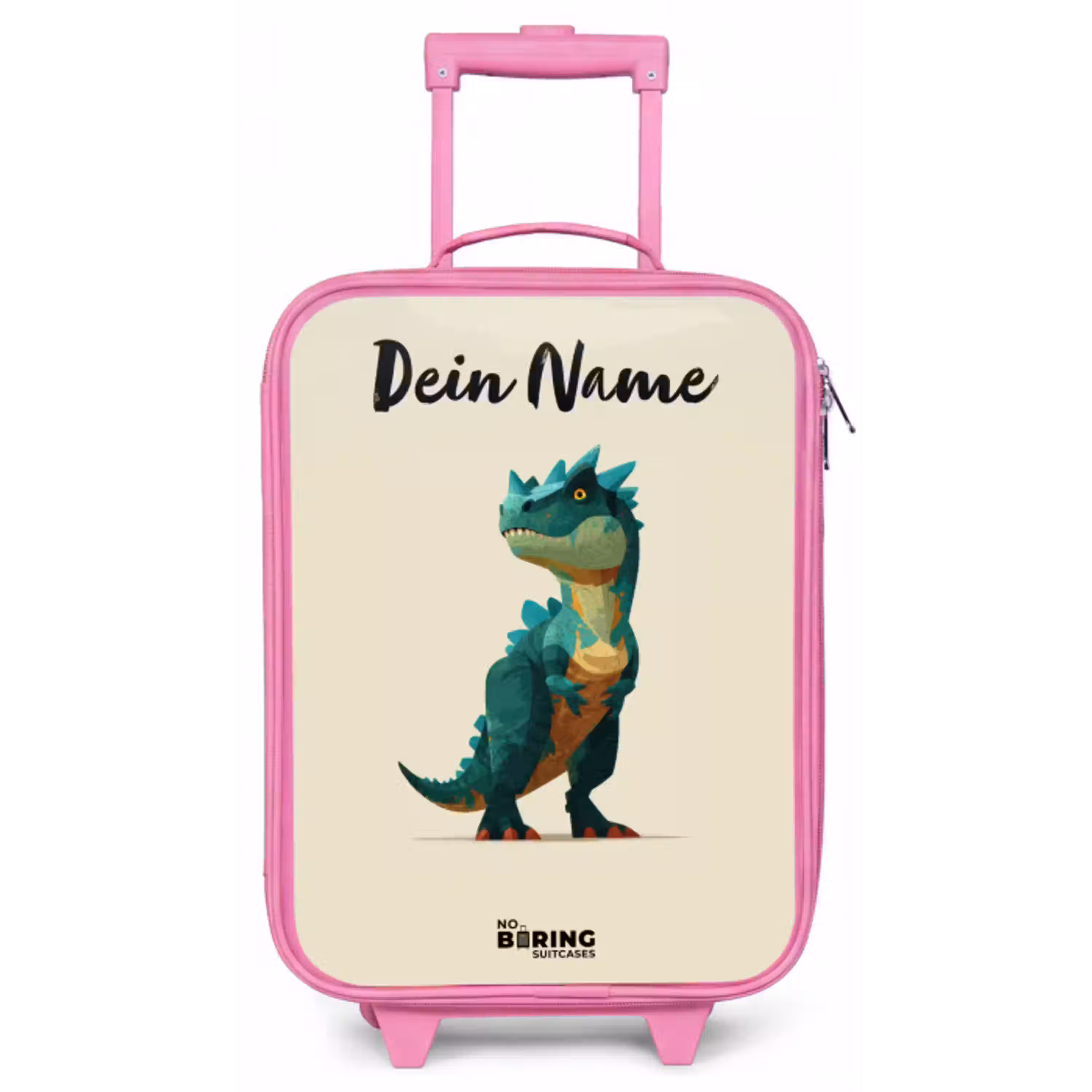 Dino - Dier - Groen Kinderkoffer - Roze klein -zz3dotto