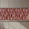 Langwerpig - Tegels - Rood - Koper keuken achterwand 2 middel 871 zz_3dshopping