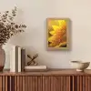 Zonnebloem - Dauwdruppels - Geel - Zonlicht Light Box met kabel (Tafellamp) klein -sfeer2