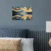 Berg - Rivier - Zonsondergang poster papier klein -sfeer2