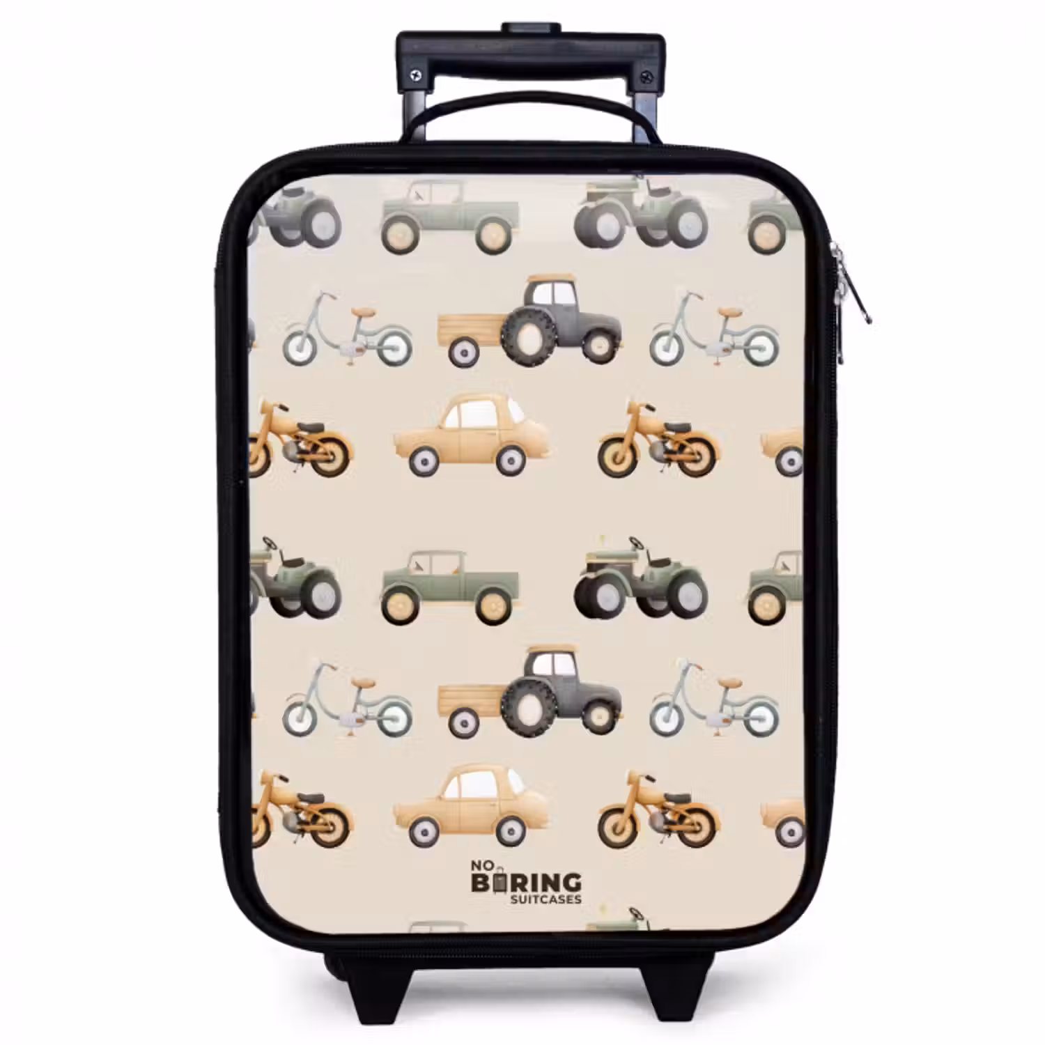 Kinderkoffer - Retro-Fahrzeugmuster