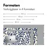 Bladeren - Klimop - Donkerblauw Muismat XXL klein -sfeer5