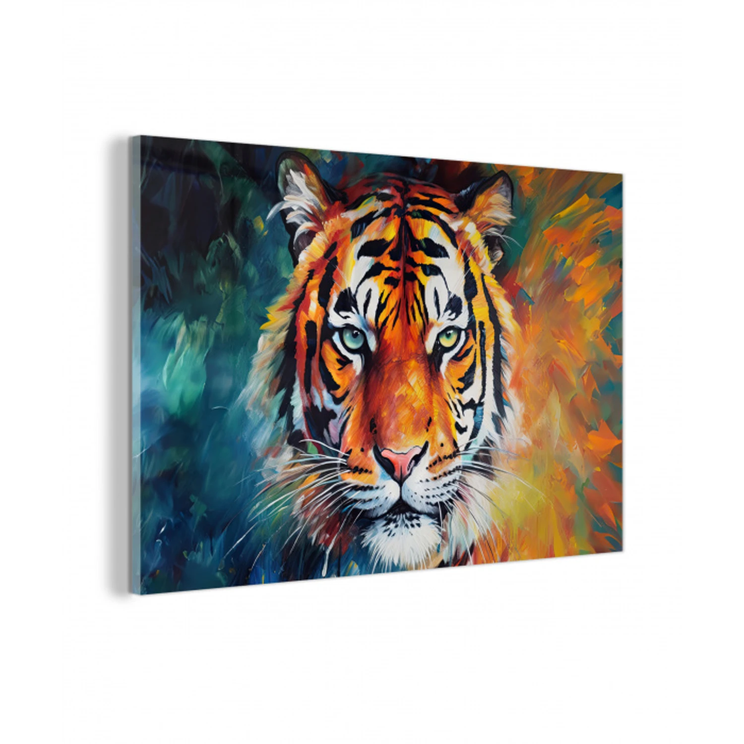 Tijger - Dieren - Olieverf - Kunst plexiglas 5mm klein -z3d