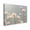Strobloemen - Wit - Daglicht Tuinposter op houten frame 2 cm dik klein -3d