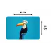 Tucan - Sokkel - Vogel - Koksmuts Placemat vinyl groot -specs