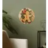 Kerstmis - Koekje - Poppetje - Speculaas Wandcirkel behangsticker klein -sfeer2