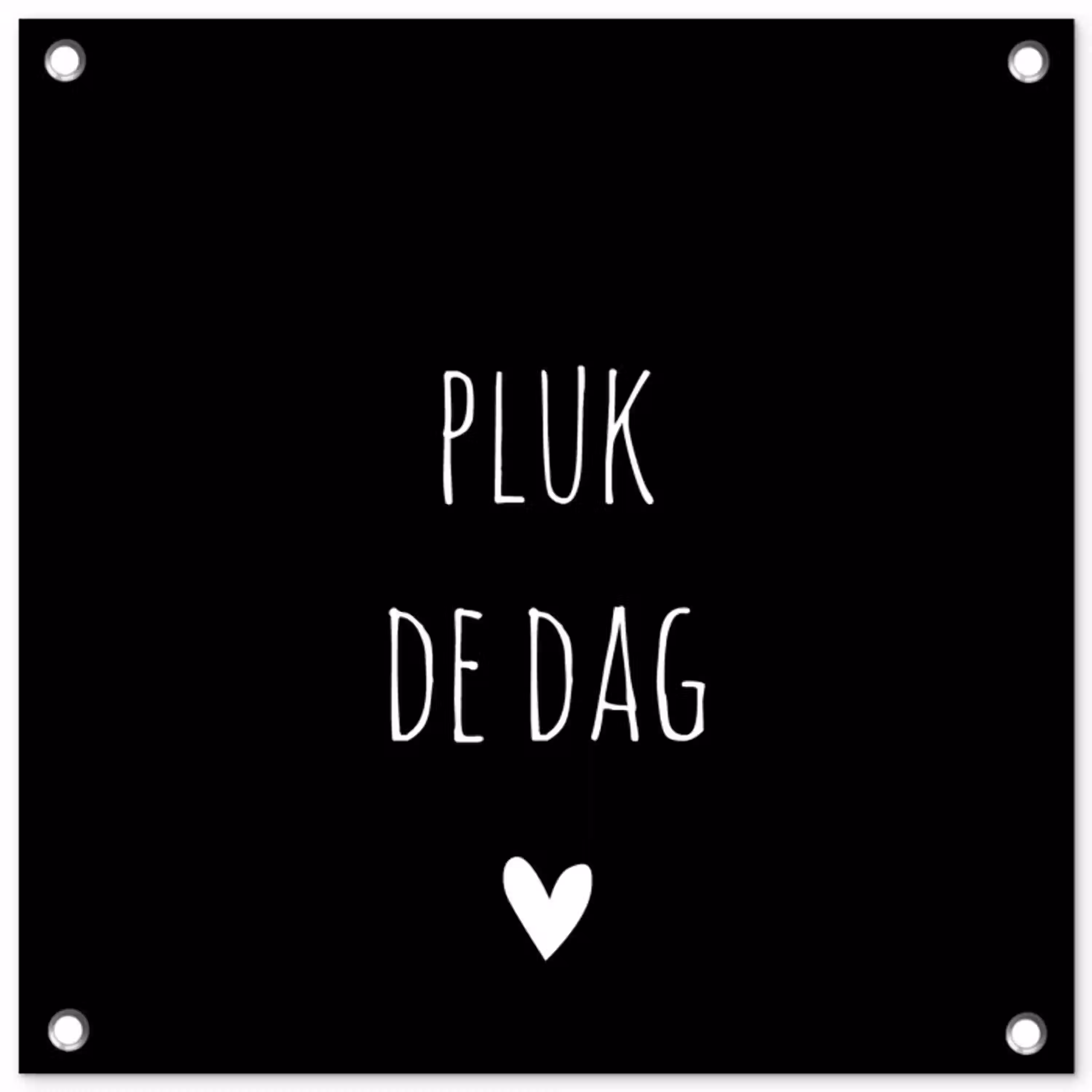 Carpe diem - Spreuken - Pluk de dag - Quotes tuinposter los doek klein -3d