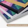 Bloemexplosie - Veelkleurig - Bewegend Textielframe zwart klein -USP_kleurenNL