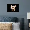 Bloem - Verf - Goud - Graffiti - Modern poster papier klein -sfeer2