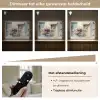 Fiets - Pastelkleuren - Bloemen Light Box met batterij (Wandlamp) middel -USP_dimbaarNL