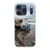 Schelp - Strand - Blauw - Zee Telefoonhoesje iPhone 17 Pro klein -3d