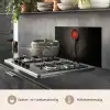 Zwart - Lepel - Caviar keuken achterwand spatscherm klein -usp_NL