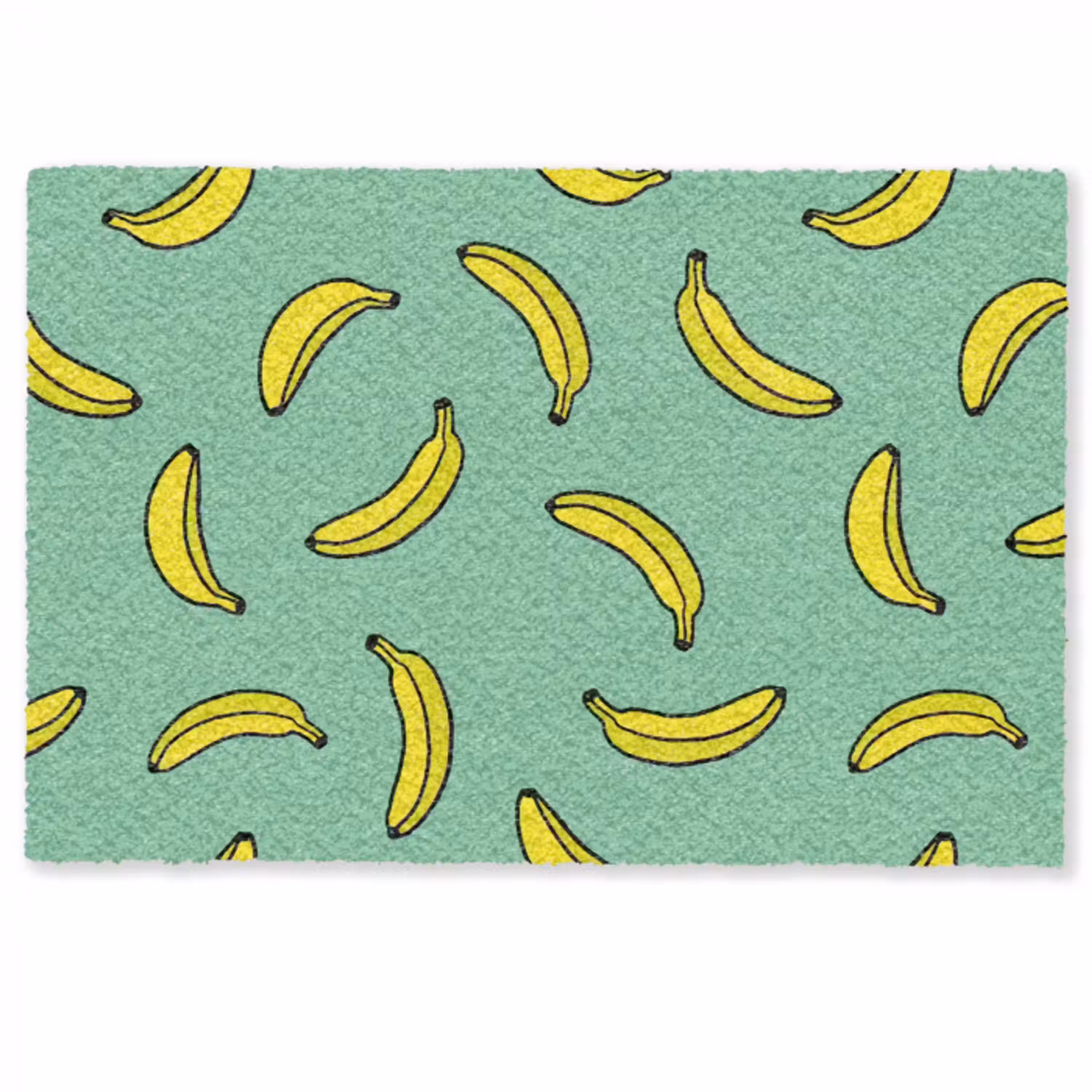 Bananen - Geel - Groen - Print Deurmat klein -zkaufland3d