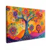 Boom - Levensboom - Abstract - Kleurrijk canvas 2cm klein -z3d