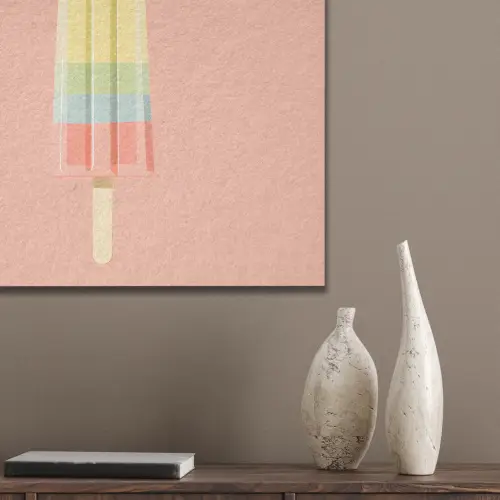 Waterijsje - Pasteltinten - Minimalistisch PET vilt klein -sfeer6_closeup