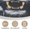 Tijger - Verfspatten - Goud Akoestische PET Vilt - Rond klein -closeup_DE