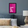 Focus on the good - Roze - Simple fotolijst zwart zonder passe partout klein -sfeer3