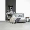 Vrouw - Pasta - Zonnebril fotobehang vinyl groot -slaapkamer