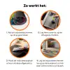 Bliksemschichten - Patroon - Marmer - Kleuren Inductie beschermer vinyl 3mm klein -zzzzzzz-td-werking