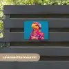 Bloemenkrans - Hagedis - Kimono - Paars tuinposter los doek klein -sfeer3