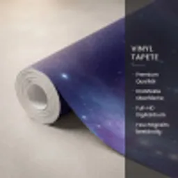 Ruimte - Sterren - Kleurrijk Behang Vinyl klein -USP_closeupDE