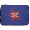 Slow down you're doing fine - Ster - Blauw laptophoes neopreen klein -zkaufland3dotto
