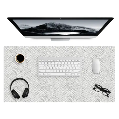 Slang - Patroon - Wit Muismat XXL klein 681 -3d