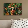 Vrouw - Panterprint - Jungle - Natuur - Luxe canvas 2cm klein -sfeer3