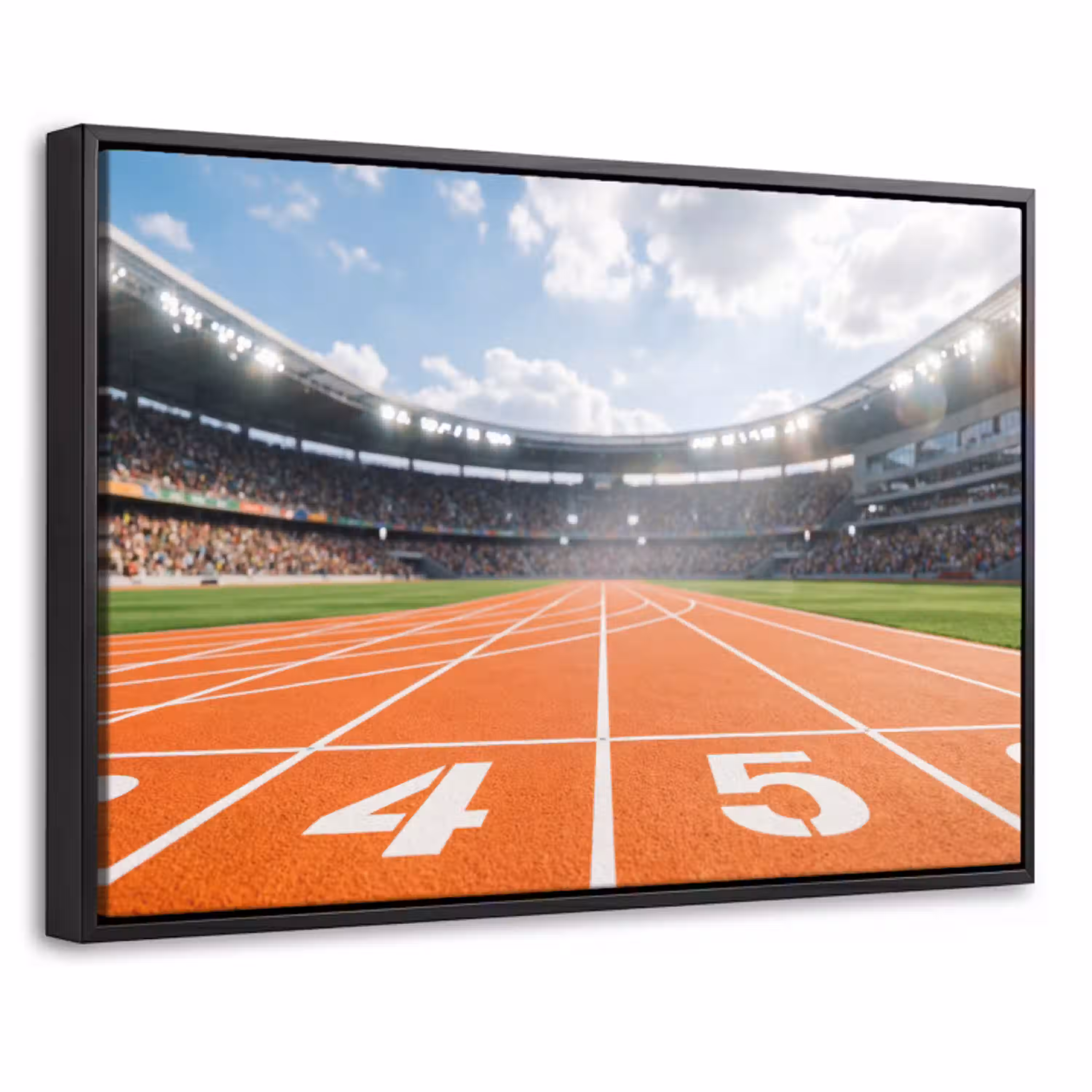 Sintelbaan - Stadion - Sport -Oranje Canvas met baklijst klein -threedimensional_3d_global