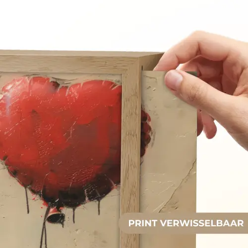 Street art - Chimpansee - Ballon - Graffiti - Banksy Style Light Box met batterij (Wandlamp) middel -USP_websiteprintNL