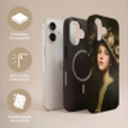 Bloemenhoed - Portret - Vrouw Toughcase MagSafe Apple iPhone 17 klein -USP_Lagen_DE