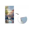 Brug - Stad - Huizen - Boot fotobehang vinyl groot -3d