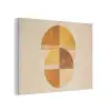 Cirkels - Geel - Minimalistisch PET vilt klein -3d