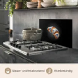 Croissant - Bloemenpatroon - Delftsblauw keuken achterwand spatscherm klein -usp_DE